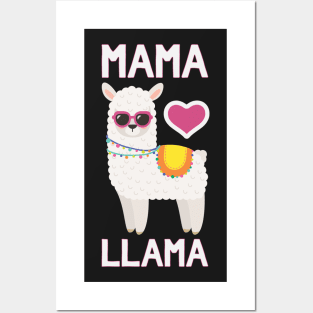 Mama Llama - Funny Mother's Day Llama Posters and Art